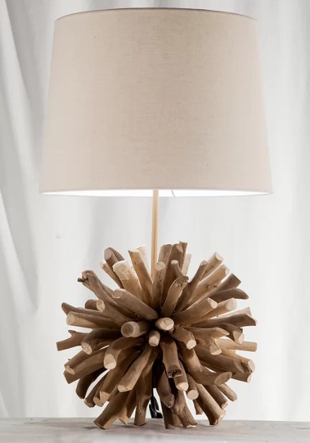 Driftwood Orb Table Lamp