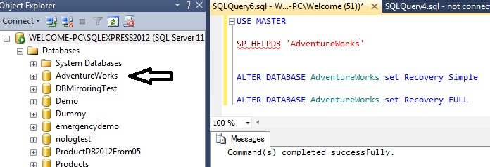 Ashok Kumar SQL Development and DBA Adminstrations Techi Blog : RECOVER ...