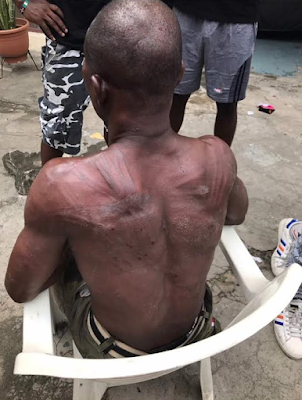 2aa Man badly beaten after stealing $2,600 from his employees, confessed that he gave ₦35,000 to his wife & $1,000 to girlfriend