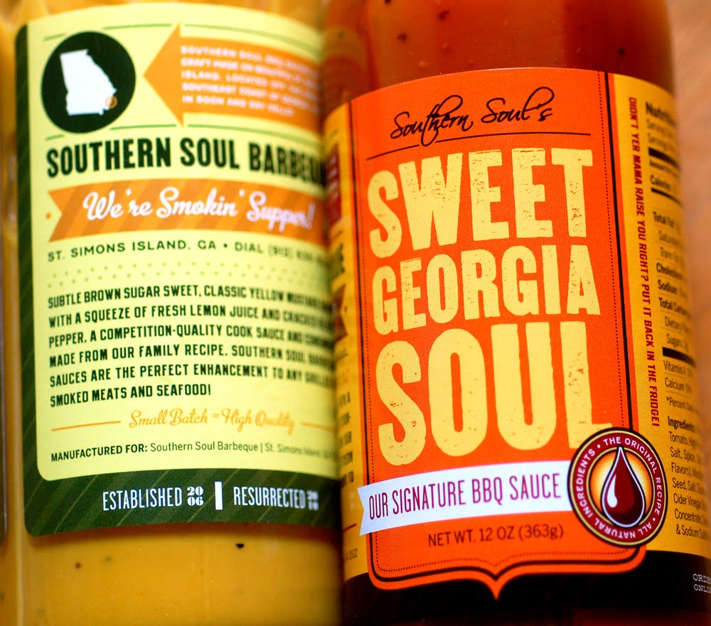 Green Olive Media Barbecue Sauce Label Design Southern Soul