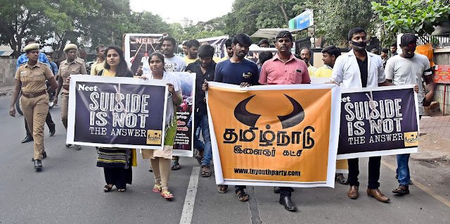 The Youth Protest against NEET and for Anitha