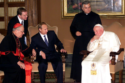 Vatican City - Putin meets Pope John Paul II  June 5, 2000