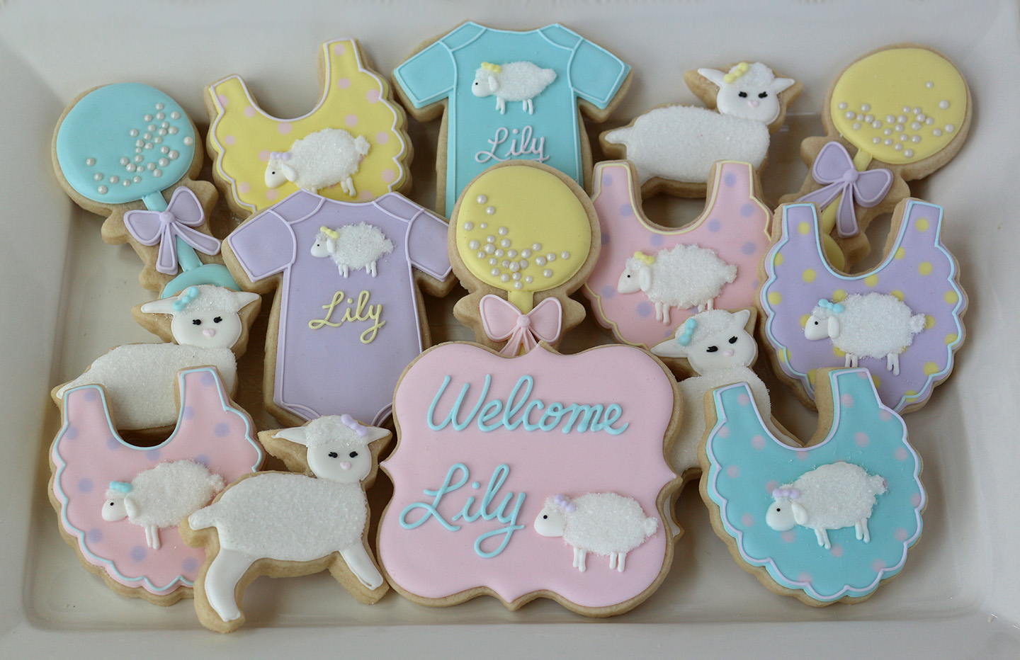Jaclyn's Cookies Little Lamb Baby Shower