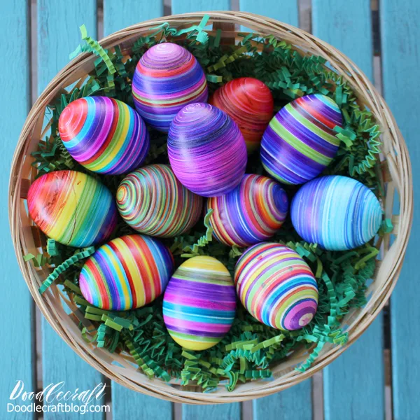 How to use the Eggmazing Easter egg decorating tool for the perfect striped eggs.