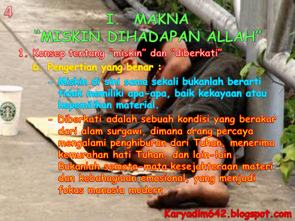 SENI MEMBENTUK GAMBAR: KOM 210.1.1 ORANG YANG MISKIN DIHADAPAN ALLAH