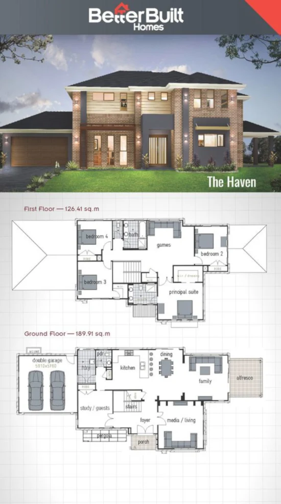 desain inspiratif rumah modern minimalis plus denah