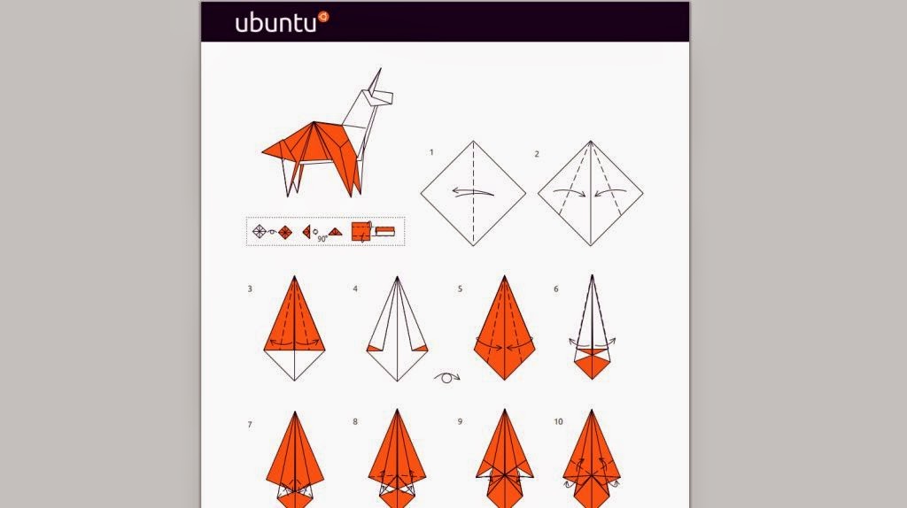 Canonical releases the origami logo of Ubuntu 14.10 Utopic The Ubuntu