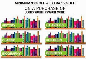 Mega Offer on Books: Minimum 30% & Up to 40% Off