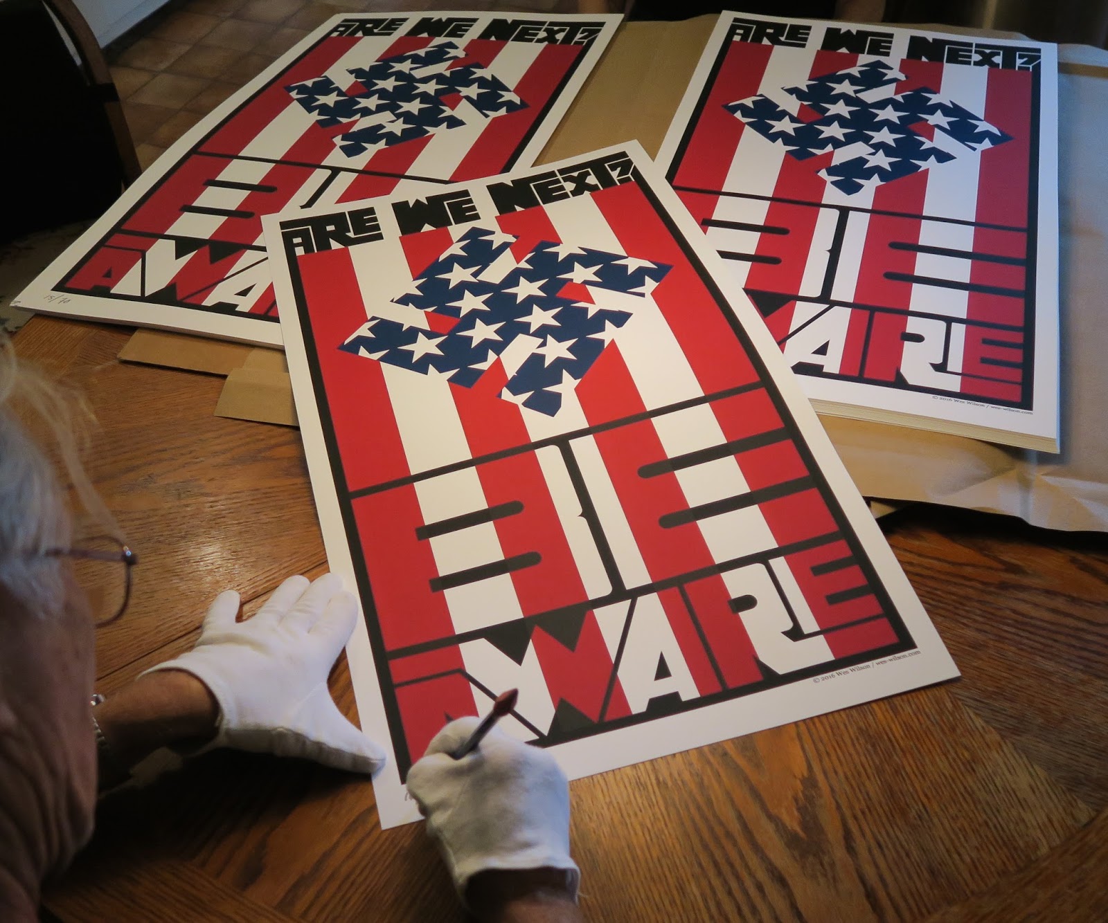 INSIDE THE ROCK POSTER FRAME BLOG Wes Wilson Are We Next Poster