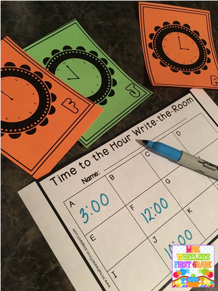 Mrs. Wheeler's First Grade Tidbits: Telling Time Math Games