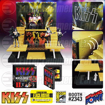 San Diego Comic-Con 2015 Exclusive KISS Alive II Stage with 1/20 Scale Action Figures Deluxe Box Set #1 by Bif Bang Pow!