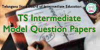 Telangana Intermediate Model Paper 2019 - ts inter model question paper