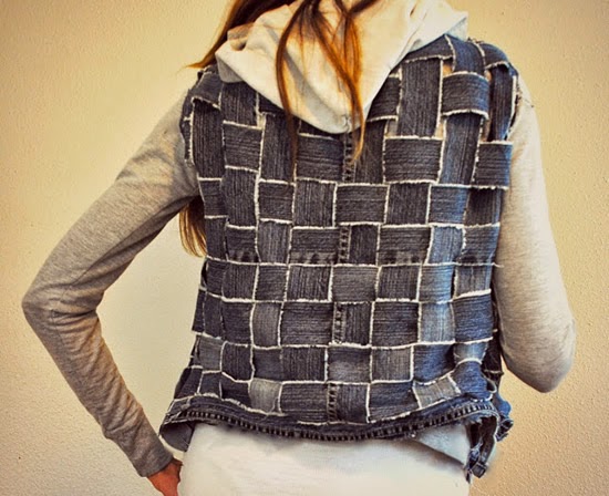 http://www.trashtocouture.com/2012/04/jeans-basket-weave-into-textured.html