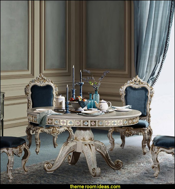  baroque European table Luxury bedroom designs - Marie Antoinette Style theme decorating ideas - French provincial furniture baroque style - Louis XVI furniture - Rococo furniture - baroque furniture - marie antoinette bedroom ideas - marie antoinette bedroom furniture