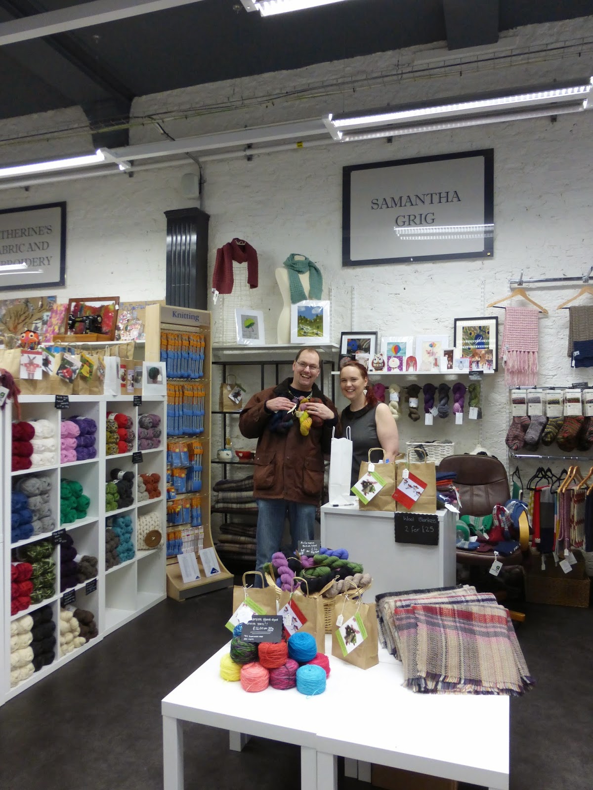 sashiko and other stitching Wools and fabrics in StocktononTees