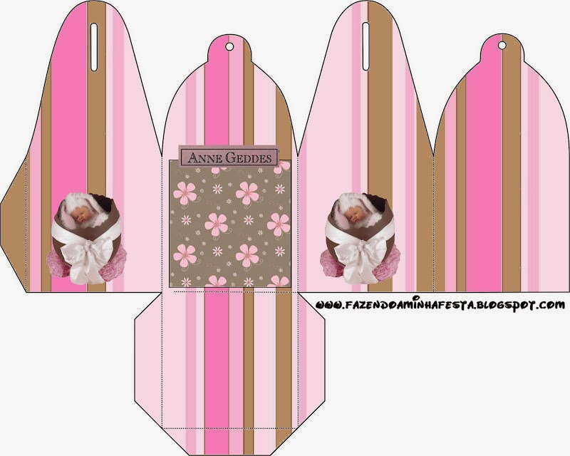 Anne Geddes para Pascua: Cajas de Bebes para Imprimir Gratis. Caja para cupcakes o golosinas.