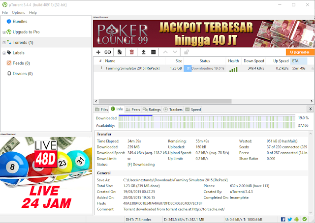 Cara Mempercepat Download uTorrent