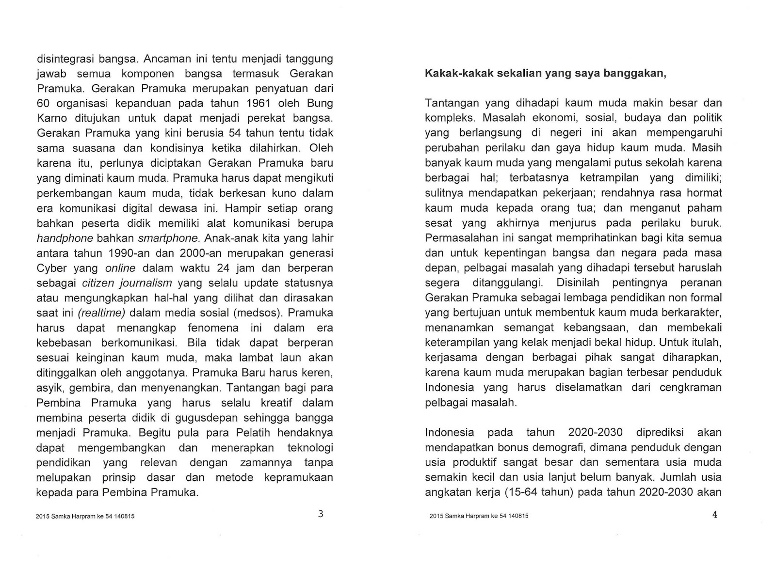 Pidato Bahasa Jawa Pergaulan Bebas