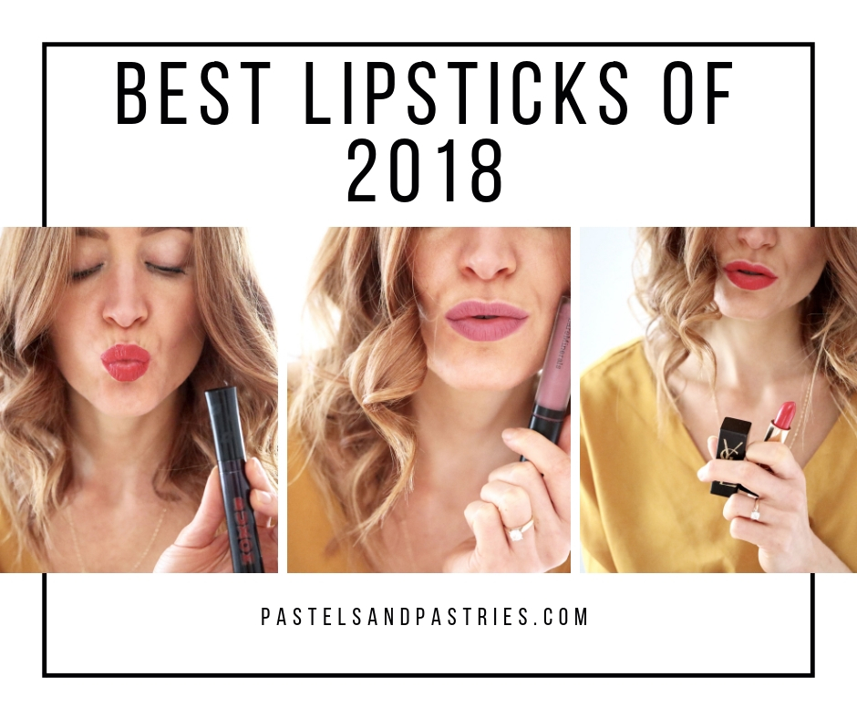 lipstick review for 2018, bareminerals buxom ysl