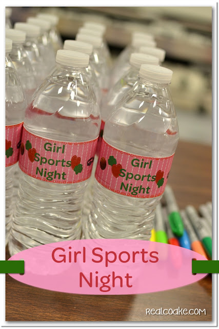 Girl Sports Night Troop Event with Girl Scout Activities and Ideas #GirlScouts #RealCoake