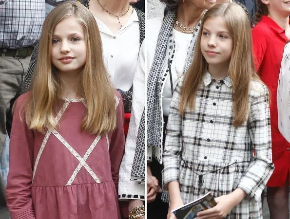 Queen Letizia, Queen Sofia, Princess Leonor, Infanta Sofia, Victoria Federica Marichalar and Irene Urdangarin watched Billy Elliot's musical theater play