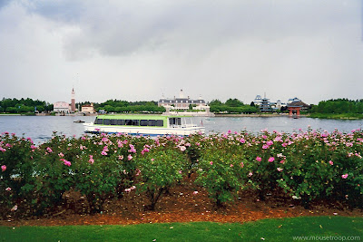Epcot World Showcase Lagoon Friendship boat garden Disney