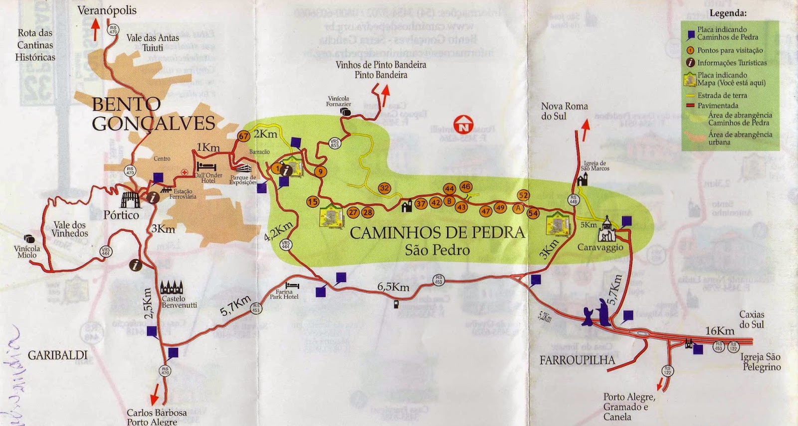 Caminhos de Pedra  Bento Gonçalves (MAPA)  Viagem Simplesmente