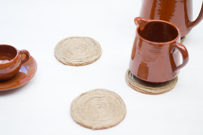 Posavasos rústicos diy