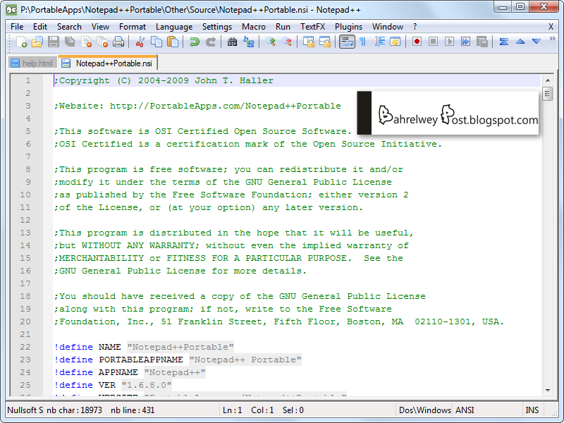 Download Notepad++ 6.7.7 | Bahrelwey Post