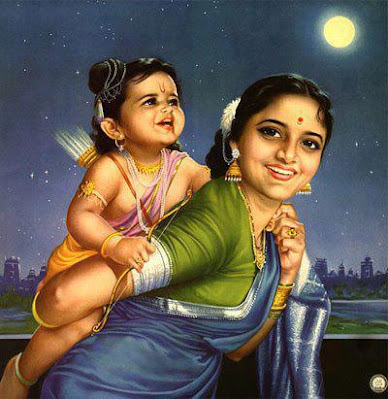 Shri Raam -Balak Raam with his mother
