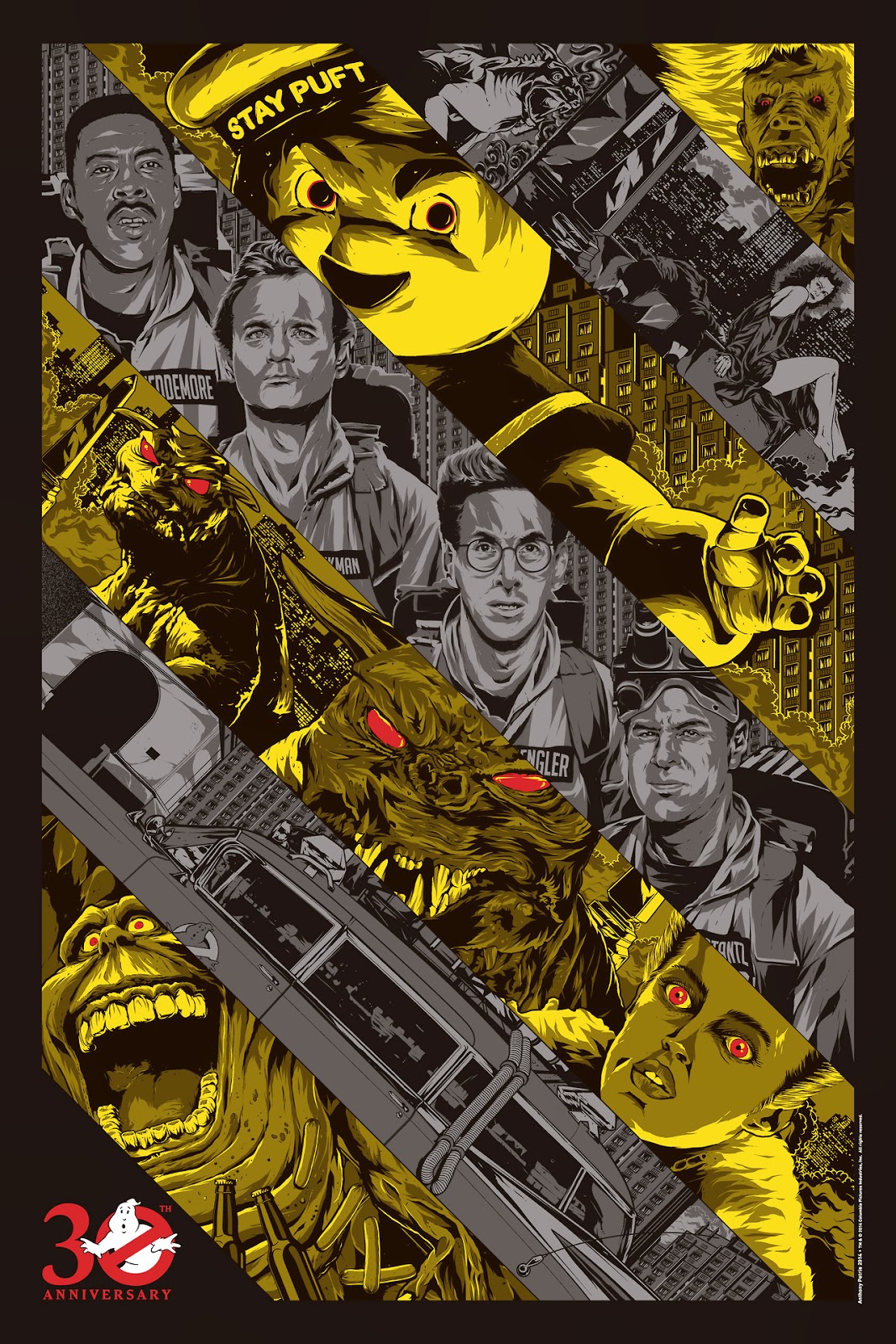 Gallery1988's Ghostbusters 30th Anniversary “Ghostbusted” Screen Print by Anthony Petrie