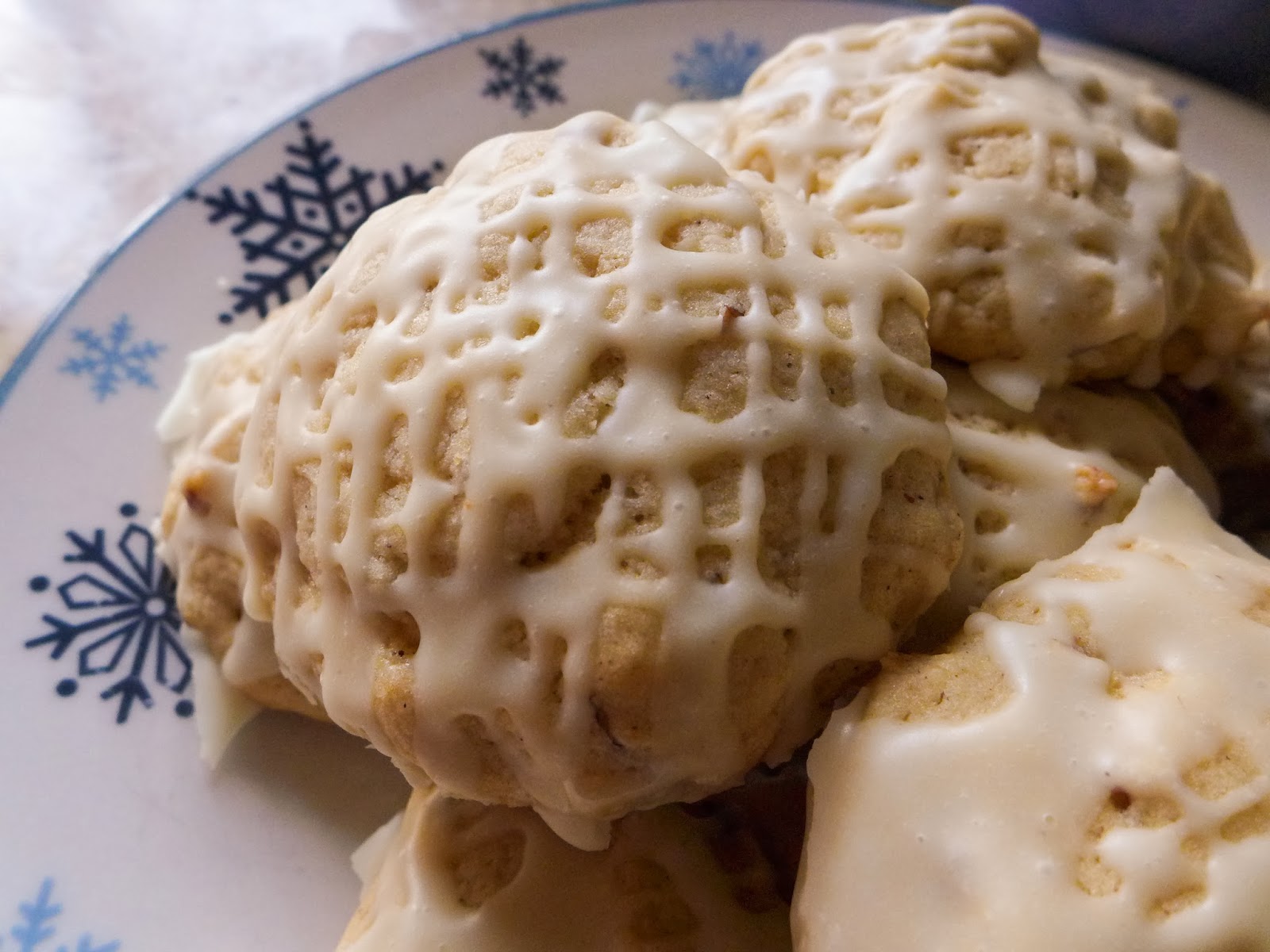 Dimples & Delights Eggnog Pecan Cookies