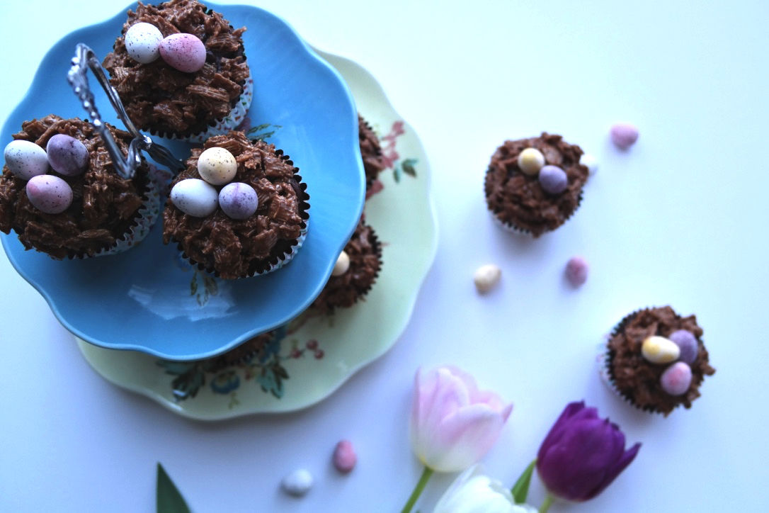 Chocolate Fudge Cake Easter Nest Recipe