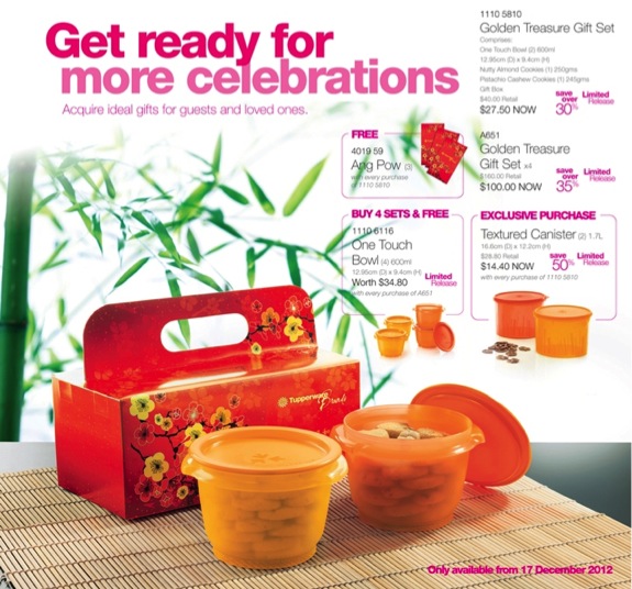 Citra Tupperware: Golden Treasure Gift Set