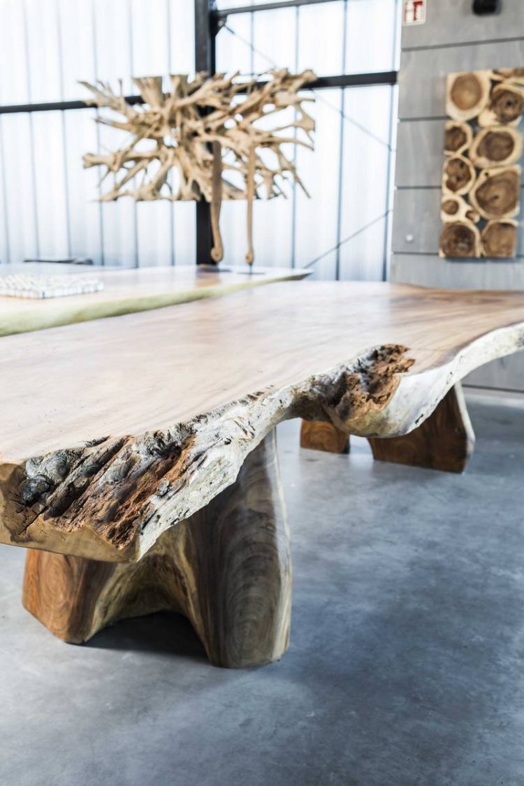 Real wood furniture with natural appearance and lively forms Diy Fun