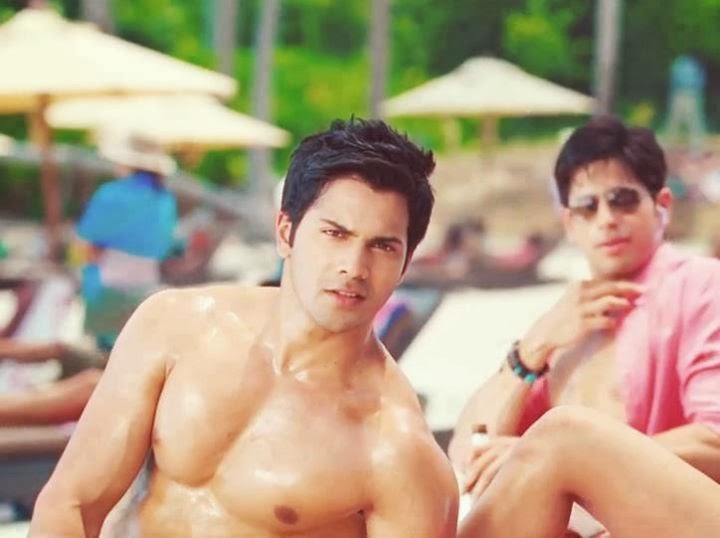 meanwhile, finally some new hot shots of hottie Varun Dhawan shirtless from...