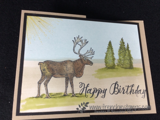 Nature Sings, Stampin' Blends, Stampin'Up! Alcohol Markers, Frenchie Stamps