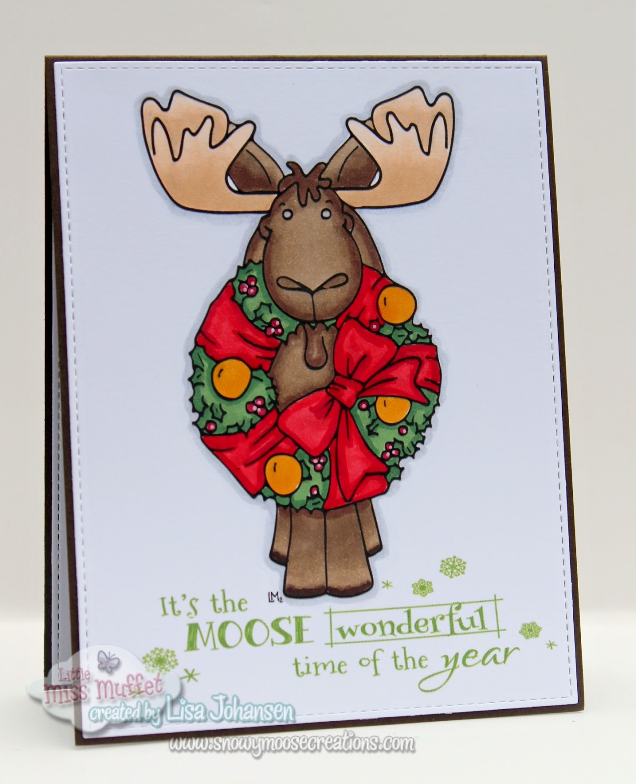 Snowy Moose Creations Moose Wonderful Time of Year