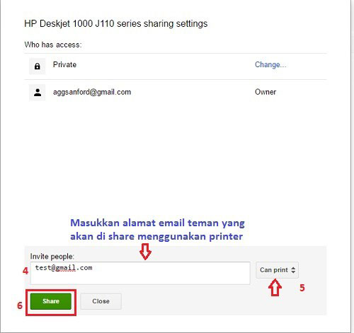 cara setting printer di google chrome