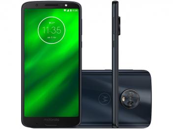 Smartphone Motorola Moto G6 Plus 64GB Indigo - Dual Chip 4G Câm. Duo 12MP + 5MP + Selfie 8MP