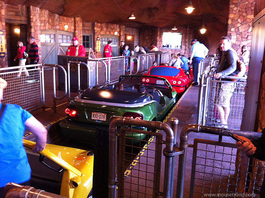 Mouse Troop A Trip Through the Radiator Springs Racers Queue