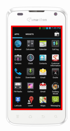 Muncul Frame Bingkai Garis Merah Tepi Di Andromax I Wong Kampung