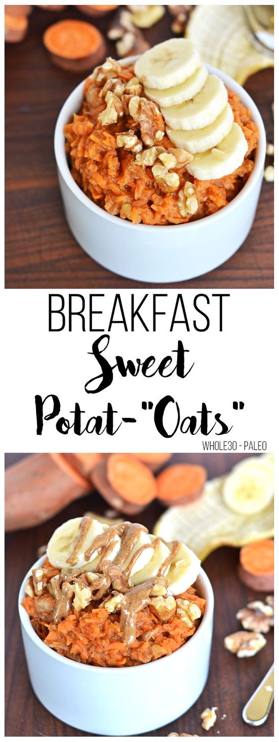 Easy Breakfast Sweet Potat-“Oats”