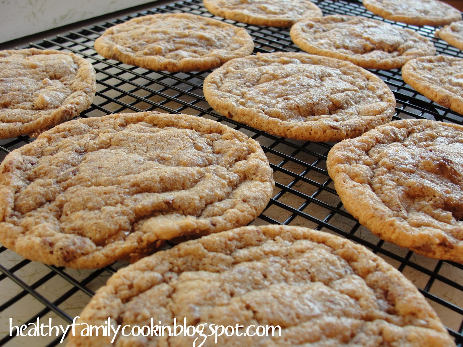 Healthy Family Cookin' Spelt Heathbar Cookies