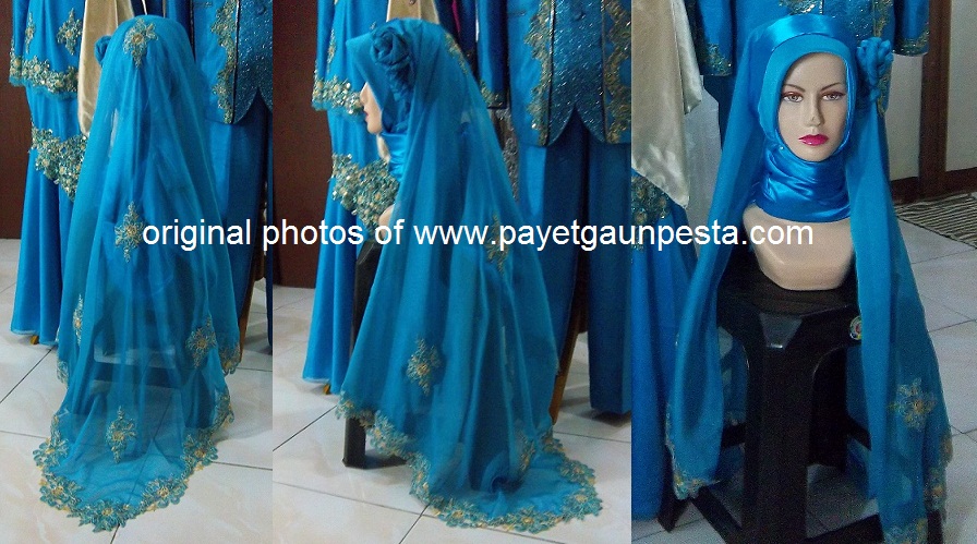 gaun hijab pengantin kebaya