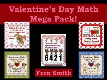 http://www.teacherspayteachers.com/Product/Valentines-Day-Math-Mega-Pack-492045