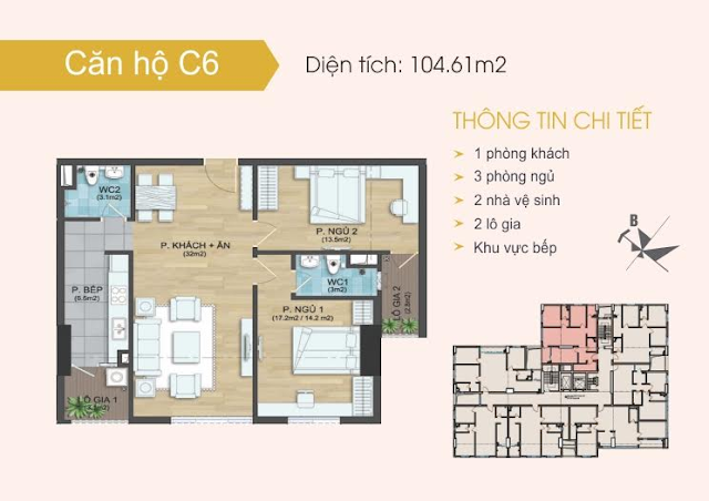 Căn 06 Chung cư 282 Nguyễn Huy Tưởng