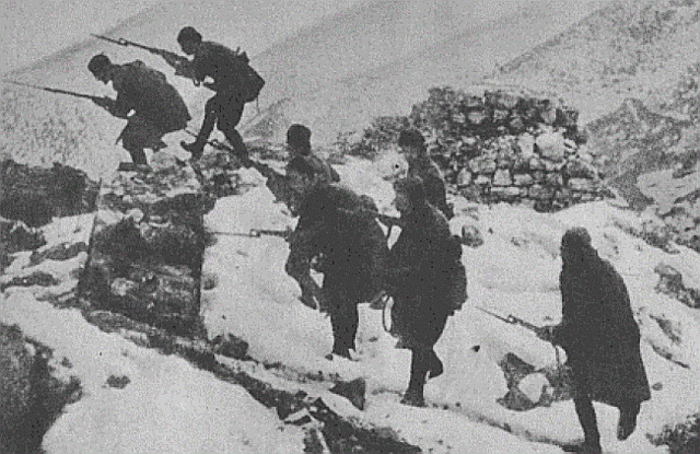 21 January 1941 worldwartwo.filminspector.com Albania attacking troops