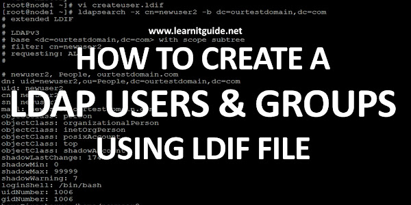 How to Create LDAP Users and Groups using LDIF file