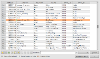 Screenshot QGIS Attribute Table